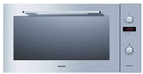 GLEM GAS GFE993IX - Forno Elettrico Ventilato, Classe A, Larghezza 90 cm, Funzione Pizza, colore Inox