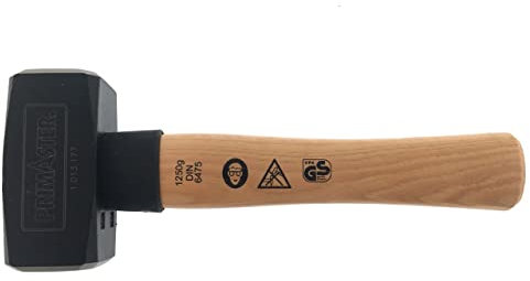 Primaster Fäustel 1250 g Holzstiel Fäustelhammer Stahlkopf Hammer