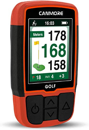 Canmore HG200 Golf-GPS – Wasserdichtes 2-Zoll-Vollfarbdisplay mit über 41.000 wichtigen Golfplatzdaten und Spielstand – Kostenlose Golfplätze weltweit, Tendenz steigend, Orange