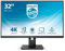 Philips LCD Monitor with PowerSensor 328B1/00 31.5 inch (80 cm). 4K UHD. 3840 x 2160 pixels. VA. 16:9. Black. 4 ms. 350 cd/m². Audio out. W-LED system
