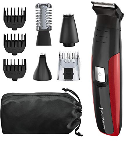 Remington All-in-one + Body Multigroomer 5000, Black and Red, 10 Piece Set
