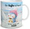 TRIOSK Pinguin Tasse Kaffee Kaputt Schlafmütze mit Spruch lustig Coffee Geschenk für Frauen Freundin Pinguinliebhaber Arbeit Büro Kollegin Bunt, Keramik 300ml