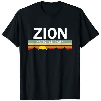 Vintage Zion National Park Sonnenuntergang T-Shirt