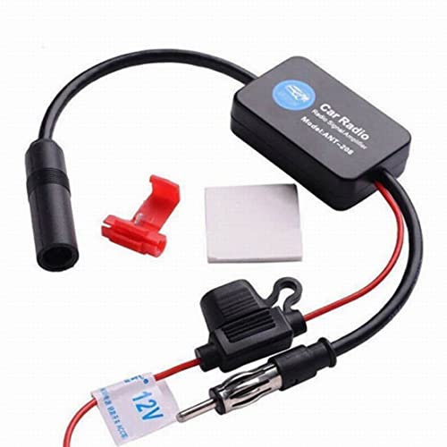 Universal Car Stereo ANT-208 FM AM Antenne Radio Amplificateur Amplificateur Noir 12V Connecteur Adaptateur pour Camion SUV Voiture Réception Amplificateur Booster