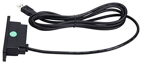 Gaeirt Toma de Carga USB Integrada, Toma de Sofá Circuito de Protección de Carga Cable de Alimentación de 2 Metros Resistente Al Desgaste Puertos USB Duales Carga para Teléfono Móvil