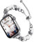 Bracelet à perles compatible avec Apple Watch 38 mm, 40 mm, 41 mm, 42 mm, 44 mm, 45 mm, 49 mm - Bracelet en acier inoxydable pour iPhone Watch Ultra Series 8 7 SE 6 5 4 3 2, 44/45/46/49/42mm(Series 3