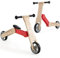 DREAMADE 2-in-1 Kinder Scooter, Laufrad mit Abnehmbarem Sitz, Kinderroller fürKinder ab 3 Jahren bis 50 kg, Kinderfahrzeug Indoor und Outdoor, Kinder Roller aus Holz