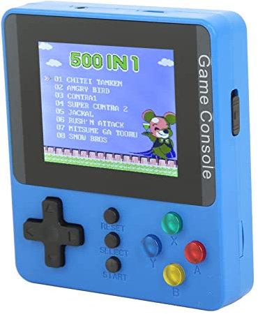Alomejor Handheld-Spielekonsole 3,0-Zoll-Mini-Retro-Game-Player Farbbildschirm Mini-Spielekonsole Unterstützt TV-Verbindung Einzelspieler