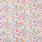 Craftine Tissu Fleuris Betsy Gris et Rose - par 50 cm