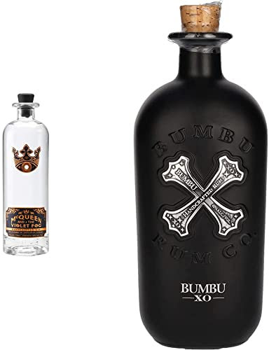 Gin Mc Queen and the violet fog Gin 700 ml & Bumbu XO Rhum 700 ml