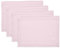 Solino Home Linen Ice Lilac Placemats 14 x 19 Inch - 100% Pure Linen Cloth Placemats Set of 4 - Prewashed Sonoma Washable Fabric Place Mats for Spring, Mothers Day, Easter Decorations