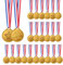 36 Stück Gewinner Medaillen Gold, Sieger Medallien Olympiade Kindergeburtstag Kunststoff Gewinner Medaillen für Kindergeburtstag Party Spiele Prizzes Sportstag Spielzeug Wettbewerb Auszeichnungen