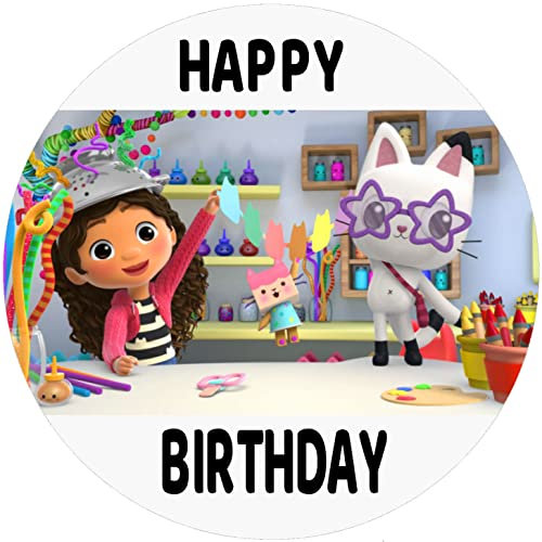 Fondant Tortenaufleger Tortenbild Geburtstag GABBY'S DOLLHOUSE K 2
