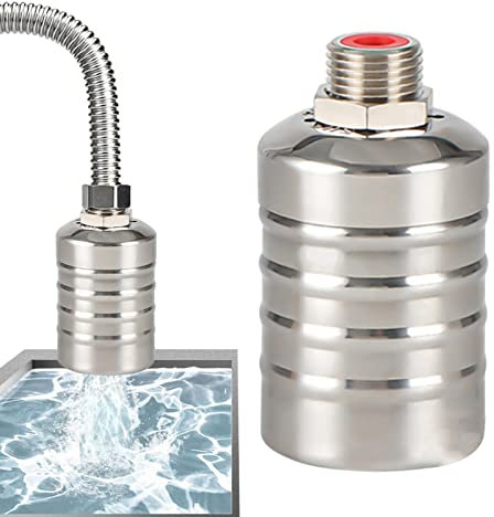 PW TOOLS 3/4 Automatisches Schwimmerventil Wasserstandsregelventil, 304 Edelstahl Schwimmerkugel Ventil Vollautomatisches Schwimmerventil zur Wasserstandsregelung mit Filter