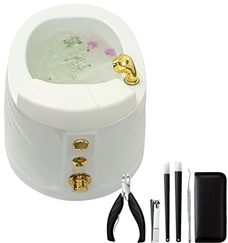 Idromassaggiatore Plantare Pediluvio Massaggiatore Piedi Elettrico Vaschetta Pedicure Pediluvio Massaggiatore Piedi Vasca Idromassaggio Piedi per Pedicure Relax Detox e Massaggio (Size : Bath+pedicur