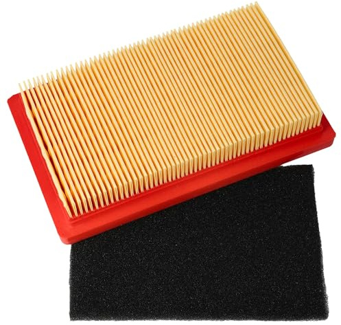 vhbw Ersatzfilter Set (1x Vorfilter, 1x Luftfilter) Ersatz für Kohler 14 083 19-S für Rasenmäher, 14,5x 8,5 x 2,8 cm Orange Schwarz
