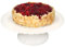 MamboCat Gloria Tortenplatte mit Fuß cremeweiß I Ø30cm I italienischer Keramik-Kuchenständer für Kekse, Cake-Pops, Cupcakes & Co I Gebäck-Teller mit Wellenrand & Standfuß