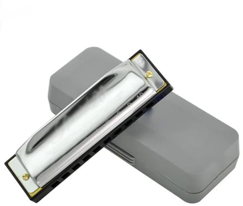 Diatonische Mundharmonika Mit 10 Löchern, Standard-Diatonische Mundharmonika Mit 10 Löchern, Harfe, Dur C, D, E, F mundharmonika anfänger (Color : D)