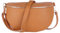 MIRROSI® Bauchtasche Damen, Made in Italy, Echtleder Umhängetasche Echtes Leder, Brusttasche, Crossbody Bag aus Echtem Leder, in 3 Größen erhältlich (Braun Goldner Reißverschluss) (Gr.M)