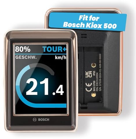 Besudo Displayschutz passend für Bosch Kiox 500 Display-[ROSA]- Protective Display Schutzhülle Cover Kiox 500 (BHU3700) vor Kratzern, Stößen - Ebike Zubehör