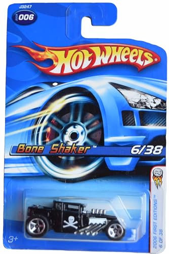 Matchbox Hot Wheels J3247 Shaker en forme d'os 2006 Premières éditions 6/38 Noir