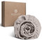 MAGANO® Luxus Spannbettlaken 140x200 Boxspringbett Topper Taupe | Bambus & Baumwolle Satin | 400 TC Premiumqualität | Spannbetttuch Bettlaken 140x200cm | Beige