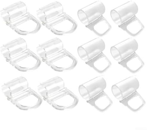 Ganci per tende a rullo, 12 pezzi, clip trasparenti per tende a rullo, accessori per casa e ufficio