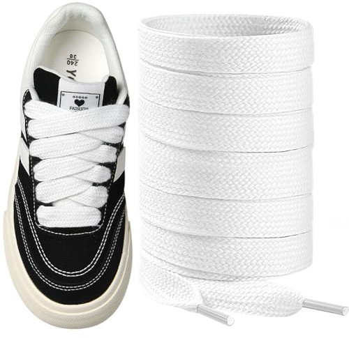 Vicloon 2 Pares Cordones para Adidas Campus 00s Zapatos, Cordones Planos de 15 mm de Ancho, Cordone de Reemplazo para Zapatillas Deportivas, Zapatos de Lona y Más