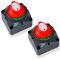 2 interruptores de batería de 12 V, 24 V, 48 V, interruptor principal de batería, 275 A, interruptor principal para barco, moto, yate, coche, autobús, RV UTV