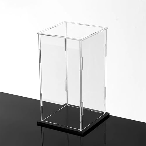 WhamtL Acryl Vitrine Staubdichter Schutz Würfelvitrine,10 15 20 25 30 35 40 45 cm Durchsichtige Action- Figurenvitrine, Sammlerstück-Schaubox für Schmuck-Souvenirs(35x35x35cm(14x14x14in))