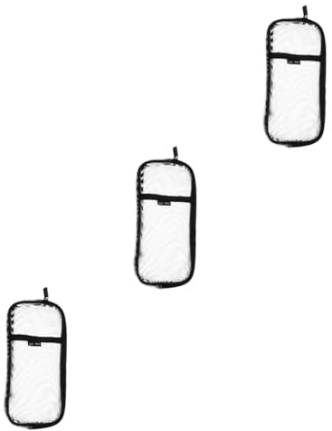 VILLCASE 3 Teiliges Federmäppchen Aus Netzstoff Transparente Schreibwarenbox Kosmetik Aufbewahrungstasche Reißverschluss Design Federmäppchen Federtaschen Durchsichtiges