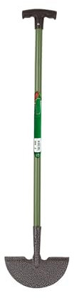 Garden Tools Carbon Steel Lawn Edging Border Cutter – Half Moon Garden Edger with T-Handle Lawn Edging Tool Border Edging Knife Cutter for Grass & Turf Rust-Resistant Lawn Edge Cutter – 91cm