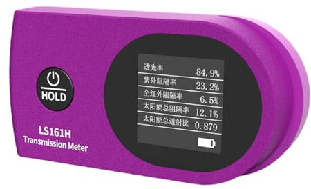Professional Window Film Checker Feature Double Wavelengths 940nm and 1400nm Sensors Tint Meter for Car Window Portable Window Tint Tester