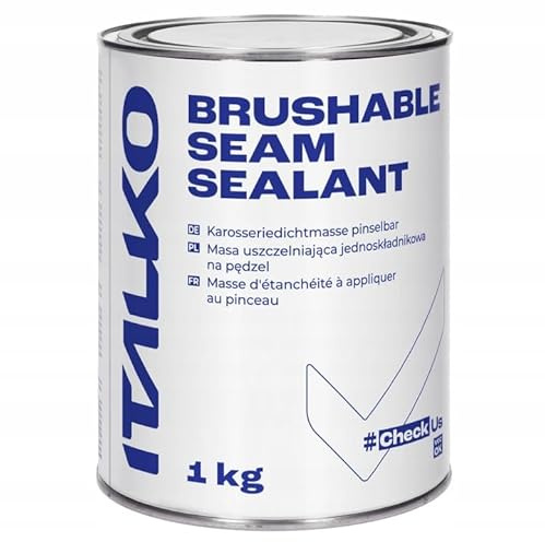 ITALKO Sigillante grigio 1 kg – Sigillante per carrozzeria, applicazione dei pennelli, guarnizione elastica per carrozzeria, verniciabile, ideale per saldature, fughe, riparazioni auto
