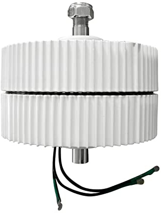 Fafeicy Generatore a Magneti Permanenti CA 500 W 48 V, Motore per Generatore Eolico Trifase NdFeB 950 Giri/min Alternatore in Lega di Alluminio a Bassa velocità per Uso di Energia Eolica all'aperto