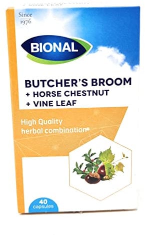 Bional Butchers Broom, Horse Chestnut and Vine 40 Capsules