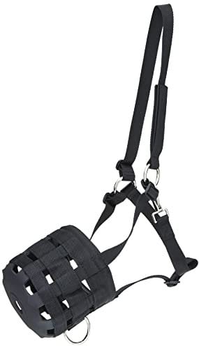 Kerbl 321626 Maulkorb Nylon Vollblut, schwarz