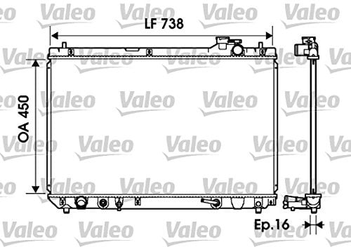 Valeo Kühler, Motorkühlung 734194 | Kompatibel mit: TOYOTA RAV 4 II