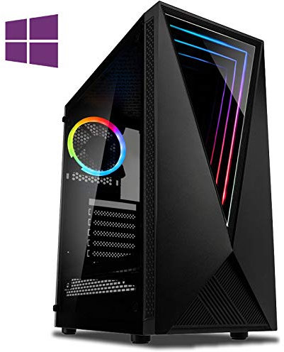 Vibox - Kit per gaming contenente PC con gioco War Thunder, monitor HD 21,5, processore 4 GHz AMD FX Quad Core, carta grafica Nvidia GeForce GTX 750, 1 TB HDD, RAM 8 GB, case Corsair Spec-01, colore: verde (layout italiano non garantito) Vibox Bleu Néon (PC) 8Go RAM, 2To HDD, Windows 10