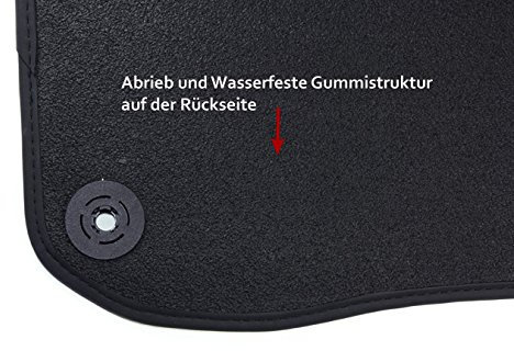 tuning-art 150R Winter Fußmatten passend für Seat Altea 5P und eetrack XL Toledo 2004-2015 Gummirückseite