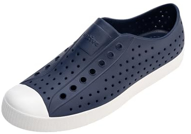 Native Shoes Unisex-Adult Jefferson Lightweight Fashion Sneaker, Regatta Blue/Shell White, 13 Men/15 Women