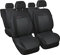 AUTO-DEKOR Sitzbezüge Autositzbezug Komplettset 5-Sitze, Universal Polyester Grau, Elegance, kompatibel mit Volkswagen VW Tiguan 5-Sitze