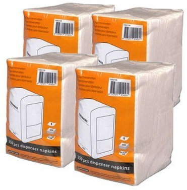4 Packs of 250 Napkins for Cabanaz Dispenser by Cabanaz