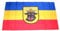 Flaggenking 17078, Mecklenburg Ochsenkopf Flagge/Fahne - wetterfest, mehrfarbig, 150 x 90 x 1 cm