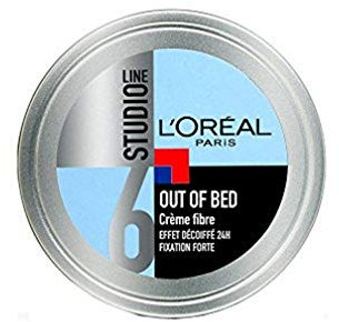 L'Oréal Paris Studio Line Out of Bed Crème Coiffante Cheveux Homme Effet Décoiffé Fixation Forte 150ml