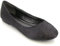 ESSEX GLAM New Womens Flat Pumps Ladies Glitter Ballet Ballerina Dolly Bridal Shoes Size (UK 4 EU 37, Black Glitter)