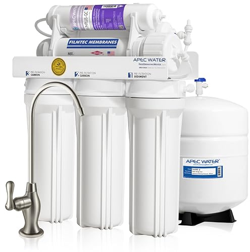 Apec Top Tier Supreme Certifié minéral alcalin PH + gros débit 90 gallons 6-stage Ultra Safe Osmose inverse Système de filtration d'eau potable (Ultimate Ro-ph90)