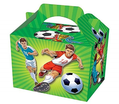 12 x Football Design Party Lunch Boxes