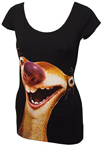 Ice Age 5 Kollision voraus! Sid Damen T-Shirt Lizenzprodukt (XS)