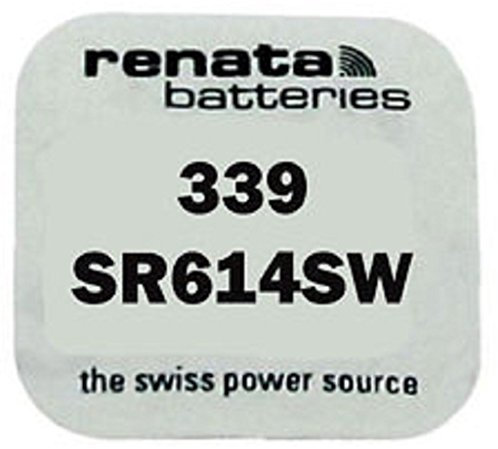 Renata 5 x 339 oder sr614sw Uhrenbatterie, Swiss Made, 1,5 V, Silberoxid